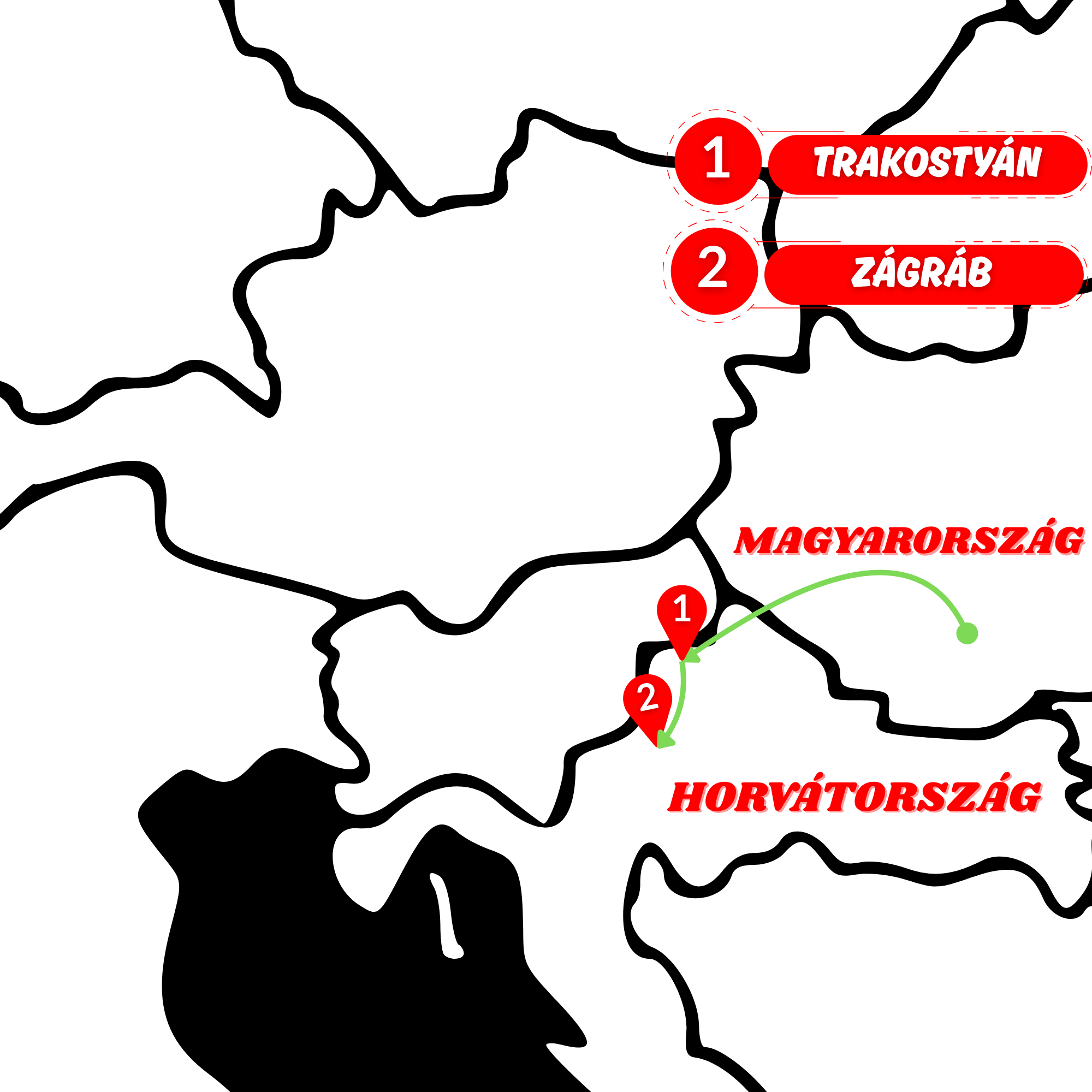 Advent Zágrábban! térképe