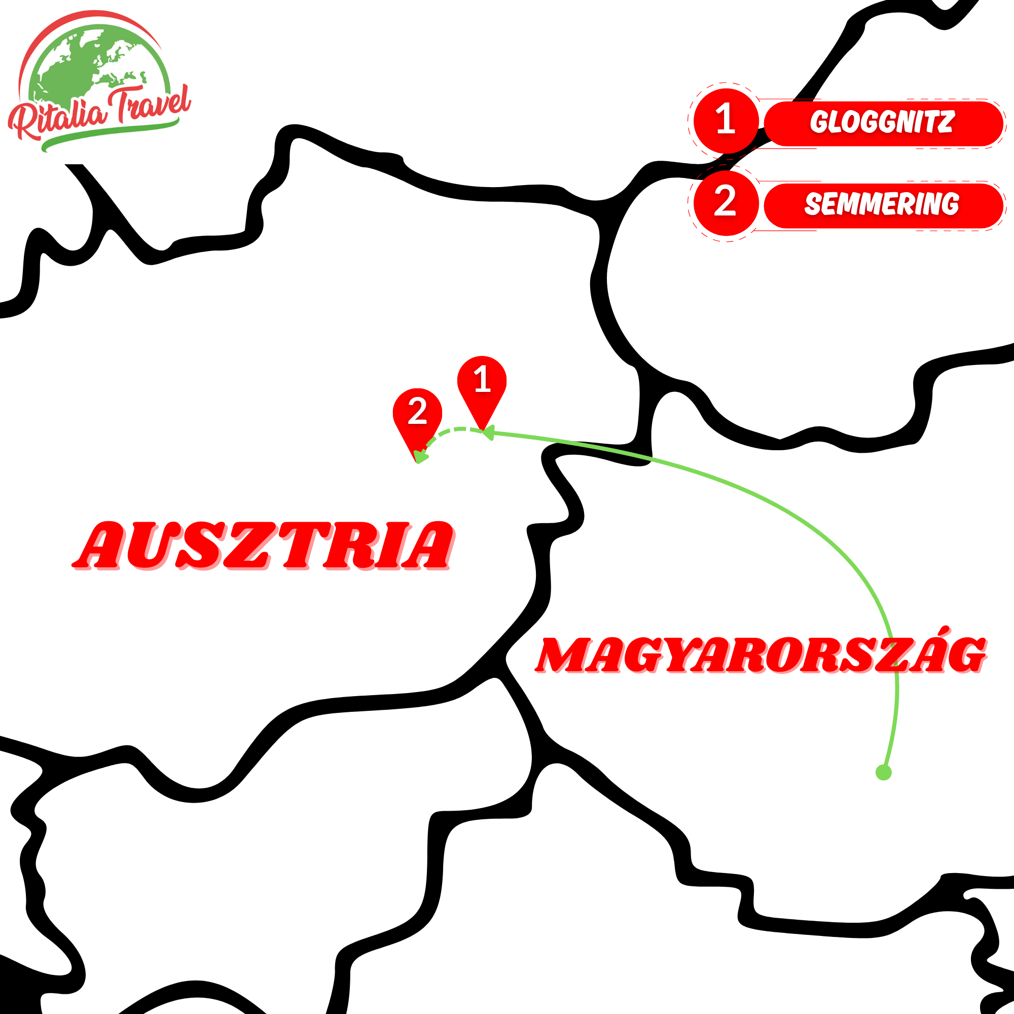 Kiruccanás Ausztria csodás tájain! térképe