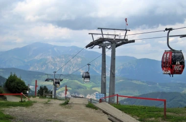 Semmering felvonó és a táj